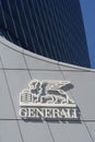 Generali insurance company logo and text sign Royalty Free Stock Photo