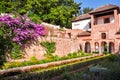 Generalife gardens in Alhambra complex, Granada, Spain Royalty Free Stock Photo