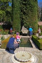 Generalife gardens, Alhambra Palace. Royalty Free Stock Photo