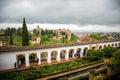 Generalife gardens and Alhambra