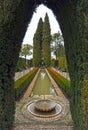 The Generalife gardens, Granada, Spain Royalty Free Stock Photo