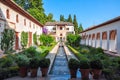 Generalife gardens near Alhambra, Granada, Spain Royalty Free Stock Photo