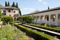 Generalife Palace in the Alhambra - Granada - Spain Royalty Free Stock Photo