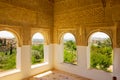 Generalife windows Granada, Spain Royalty Free Stock Photo