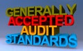 generally accepted audit standards on blue Royalty Free Stock Photo