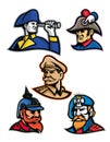 Generals, Admirals and Emperor Mascot Collection