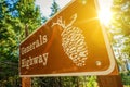 Generals Highway Sign Royalty Free Stock Photo