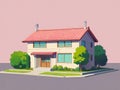 A house that often appears in Japanese cartoons