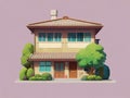 A house that often appears in Japanese cartoons