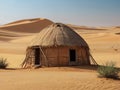 Old hut in the arid desert