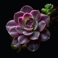 Illustration of a succulent purple plum with velvety skin and sweet-tart flavor Royalty Free Stock Photo