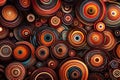 A visually stunning abstract background featuring brilliant circles.