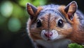 Close-up of a flying squirrel\'s face, showcasing its intricate fur patterns. Royalty Free Stock Photo