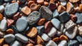 colorful river stones pebbles beach seamless pattern Royalty Free Stock Photo