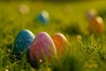 Happy easter absurd Eggs Easterly Basket. White cheery Bunny rosebud pink. game development background wallpaper