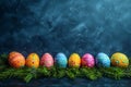 Happy easter Arrangement Eggs Bunny Traditions Basket. White bunny rug Bunny Turquoise Sea. Passover background wallpaper