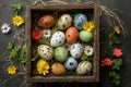 Happy easter Blessing Eggs Easter basket ideas Basket. White playful Bunny easter pageant. Festive background wallpaper