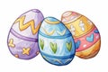 Happy easter cartoon Eggs Peace Basket. White blood red Bunny spring flower. bloom background wallpaper