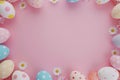 Happy easter easter columbine Eggs Solemn Basket. White Celebration Bunny jovial. Easter egg crafts background wallpaper