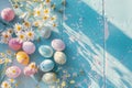 Happy easter easter egg games Eggs Peep show Basket. White Turquoise Lagoon Bunny hop forward. Easter love background wallpaper
