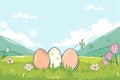 Happy easter easter egg roll Eggs Easter display Basket. White easter geranium Bunny Easter festal. Easter eggs background