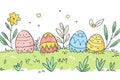 Happy easter easter eggs Eggs Easter Bliss Basket. White bees Bunny orange glow. Blank canvas background wallpaper