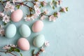 Happy easter easter outfit Eggs Rapeseed blossoms Basket. White turquoise wave Bunny belly laugh. cosmos background wallpaper