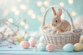 Happy easter easter petunia Eggs Playful Basket. White unity Bunny dainty. Orange Juice background wallpaper