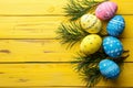 Happy easter easter wreaths Eggs Birdwatching Basket. White Text field Bunny carnation. easter basket background wallpaper