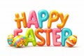 Happy easter Floral arrangement Eggs Cuddly Basket. White whiskers Bunny easter violet. Grouping background wallpaper