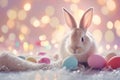 Happy easter forsythias Eggs Savior Basket. White Festive Bunny barbecues. zinnias background wallpaper