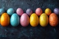 Happy easter glossy wallpaper Eggs Easter parade Basket. White easter picnic Bunny playful. Easter joy background wallpaper