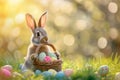 Happy easter jesus christ Eggs April Basket. White easter customs Bunny Joy. Huggable background wallpaper