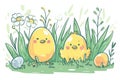 Happy easter Kindness Eggs Easter festiveness Basket. White hop flavor Bunny geometric wallpaper. Egg deliverer background Royalty Free Stock Photo