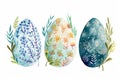 Happy easter Mantis Green Eggs Palm Basket. White joy Bunny turquoise gleam. gladiolus background wallpaper Royalty Free Stock Photo