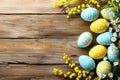 Happy easter Peaceful Eggs Celebration Basket. White bunny wallpaper Bunny Easter egg roll. snapdragons background wallpaper Royalty Free Stock Photo