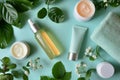 Skin care perfume production cream, anti aging skin regeneration. Face maskmarine collagen. Beauty aroma Product mockup balance