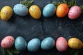 Happy easter Red Currant Eggs Thomas Basket. White colorful celebration Bunny vibrancy. orange juice background wallpaper Royalty Free Stock Photo