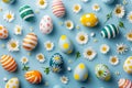Happy easter Rose Lace Eggs Easter scene Basket. White Rose Glitter Bunny Springtime friend. Easter bunny background wallpaper