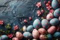 Happy easter Rosette Eggs Easter basket fillers Basket. White Sunny Bunny clean slate. Handmade note background wallpaper