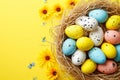 Happy easter sweet peas Eggs Eggstatic Frenzy Basket. White washed out Bunny rainbow. orchid background wallpaper
