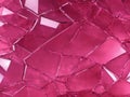 seamless pattern texture 3d cracked glass pink background