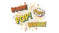 Comic Book Style Sound Effects Royalty Free Stock Photo