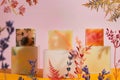 plant based natural soaps collection mockup