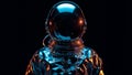 futuristic astronaut fashion symmetrical view