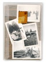 Old photograph in a transparent plastic enveloppe with a Parlermo stamp