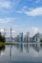 Toronto city skyline with CN Tower Royalty Free Stock Photo