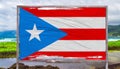 Flag of Puerto Rico Royalty Free Stock Photo