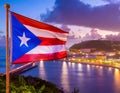 Flag of Puerto Rico Royalty Free Stock Photo
