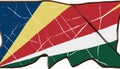 Flag of the Seychelles - Indian Ocean Royalty Free Stock Photo